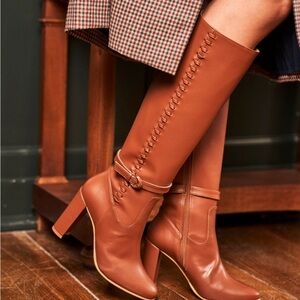 Elegant Tan Knee-High Boots